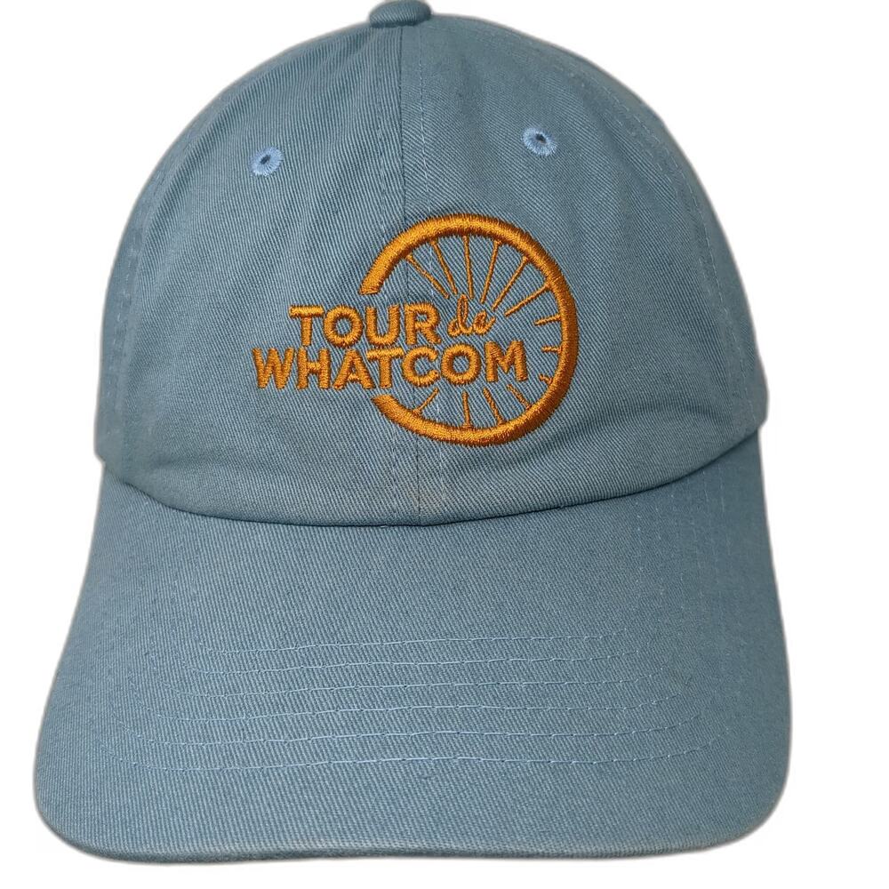 Brist Blanks Baseball Cap Blue Orange One Size Tour de Whatcom Slideback Hat